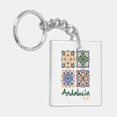 Andalusische Tegels 3 Sleutelhanger (Voorkant Links)