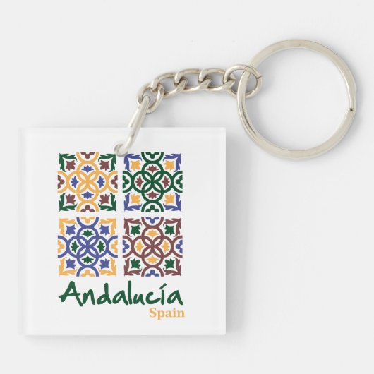 Andalusische Tegels 3 Sleutelhanger (Achterkant)