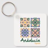 Andalusische Tegels 3 Sleutelhanger (Voorkant)