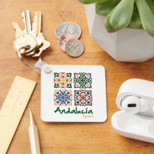 Andalusische Tegels 3 Sleutelhanger