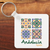 Andalusische Tegels 3 Sleutelhanger (Voorkant)
