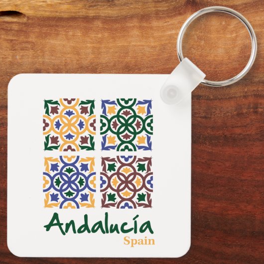 Andalusische Tegels 3 Sleutelhanger (Achterkant)