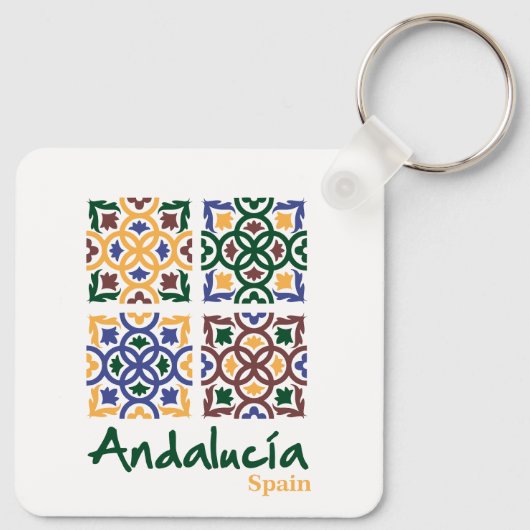 Andalusische Tegels 3 Sleutelhanger (Achterkant)