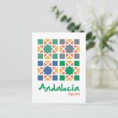 Andalusische Tegels 4 Briefkaart (Staand voorkant)