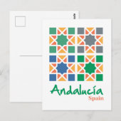 Andalusische Tegels 4 Briefkaart (Voorkant / Achterkant)