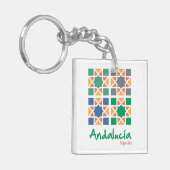 Andalusische Tegels 4 Sleutelhanger (Voorkant Links)