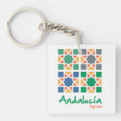 Andalusische Tegels 4 Sleutelhanger (Voorkant)