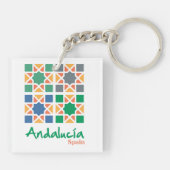 Andalusische Tegels 4 Sleutelhanger (Achterkant)