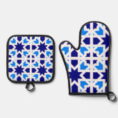 Andalusische Tegels 6 Ovenwant & Pannenlap Set (Voorkant)