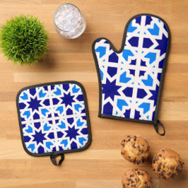 Andalusische Tegels 6 Ovenwant & Pannenlap Set