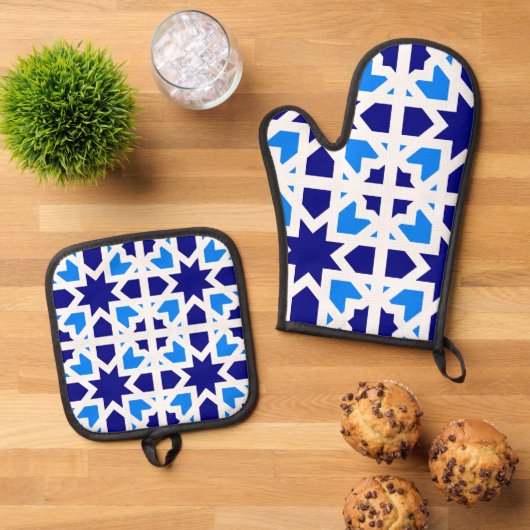 Andalusische Tegels 6 Ovenwant & Pannenlap Set (Top down)