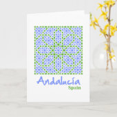 Andalusische Tegels 7 Kaart (Gele Bloem)