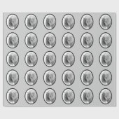 Andalusische tekening in zwart Lijst Cadeaupapier (Vlak)