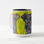 Andalusische Terriër houdt van Mok (Voorkant links)