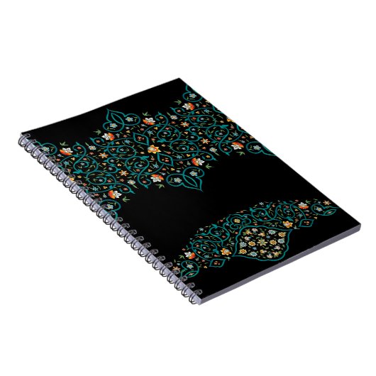 Andalusische Tuinen - Floral Ornamental Notitieboe Notitieboek (Rechterzijde)
