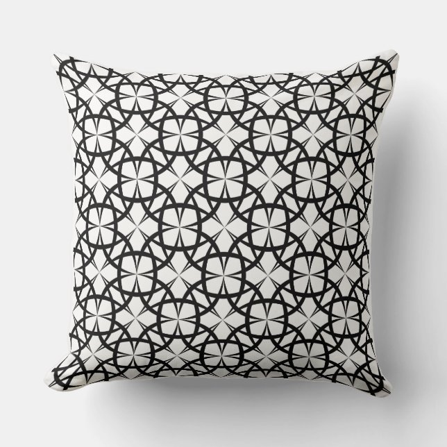 Andalusische Vierbladige Geometrische Worp Kussen (Voorkant)