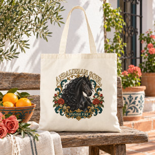 Andalusische ziel Spaanse vuur paard Tote Bag