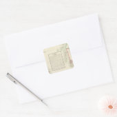 Andamaneilanden, Azië 109 Vierkante Sticker (Envelop)
