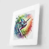 Andean Chameleon 280824AREF145 - Watercolor Vierkante Klok (Hoek)
