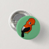 Andean Cock-of-the-rock Ronde Button 3,2 Cm (Voorkant /achterkant)