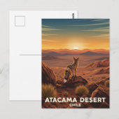 Andean Fox in de Atacama woestijn in Chili Briefkaart (Voorkant / Achterkant)