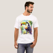 Andean grey breasted toucan 100924AREF147 - Waterc T-shirt (Voorkant volledig)