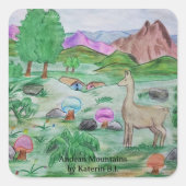 Andean Mountains Sticker (Voorkant)