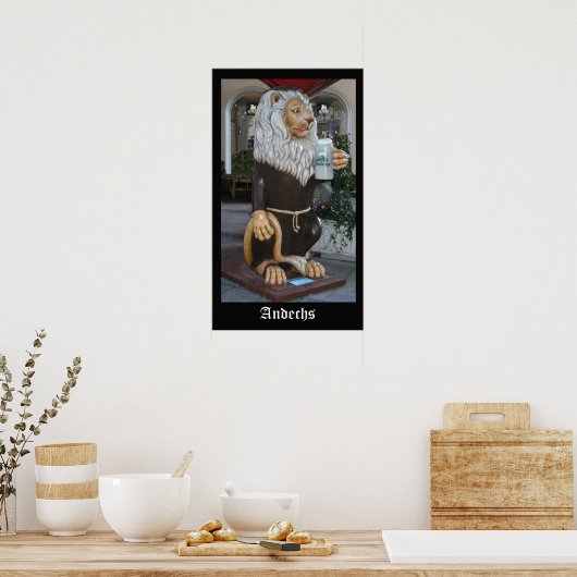 Andechs Lion Poster (Keuken)