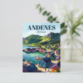 Andenes Noorwegen Briefkaart (Staand voorkant)