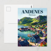 Andenes Noorwegen Briefkaart (Voorkant / Achterkant)