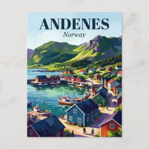 Andenes Noorwegen Briefkaart