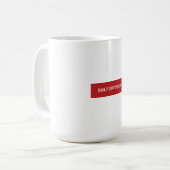 Ander Gebouwd Rode Box Logo Mok (Voorkant links)