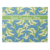 Ander Notitieblok: Lilies van de vallei, blauw Notitieblok (Voorkant)