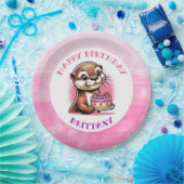 Ander thema meisje verjaardagsfeest papieren bordje (Feest)