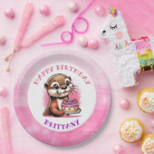 Ander thema meisje verjaardagsfeest papieren bordje (Feest)