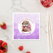 Ander thema meisje verjaardagsfeest servet (Insitu)