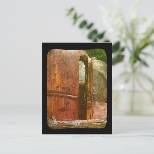 Ander Uitzicht oude vrachtwagen verlaten in Iowa Briefkaart (Staand voorkant)