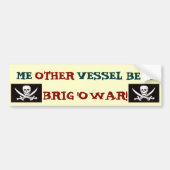 ander vaartuig, Pirate 2.0 Bumpersticker (Voorkant)