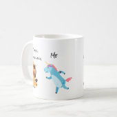 Andere 50-jarigen Verjaardag Eenhoorn Running Jog Koffiemok (Voorkant links)