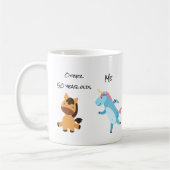 Andere 50-jarigen Verjaardag Eenhoorn Running Jog Koffiemok (Links)