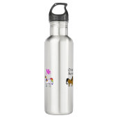 Andere Aunts Me Unicorn Metal Waterfles (Voorkant)
