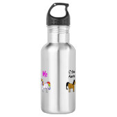 Andere Aunts Me Unicorn Metal Waterfles (Voorkant)