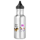 Andere Aunts Me Unicorn Metal Waterfles (Rechts)
