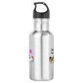 Andere Aunts Me Unicorn Metal Waterfles (Achterkant)