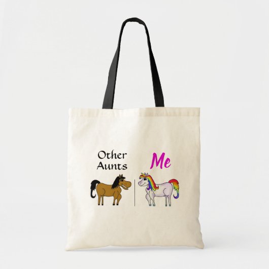 Andere Aunts Me Unicorn Tote Bag (Voorkant)