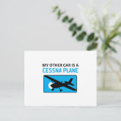 Andere auto is Cessna Briefkaart (Staand voorkant)