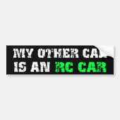 Andere auto is een RC-wagen Bumpersticker (Voorkant)