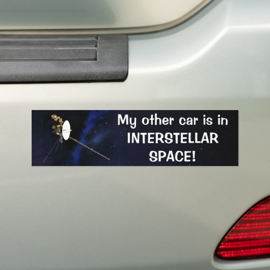 Andere auto is in INTERSTELLAR RUIMTE! Bumperstick Bumpersticker (Op auto)