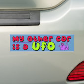 Andere auto-uFO Bumpersticker (Op auto)