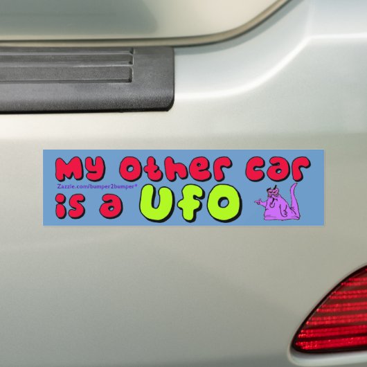 Andere auto-uFO Bumpersticker (Op auto)